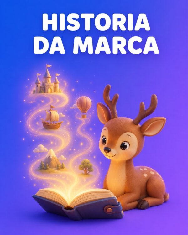 Capa ilustrada do prompt Storytelling de Marca para Contar a Sua História