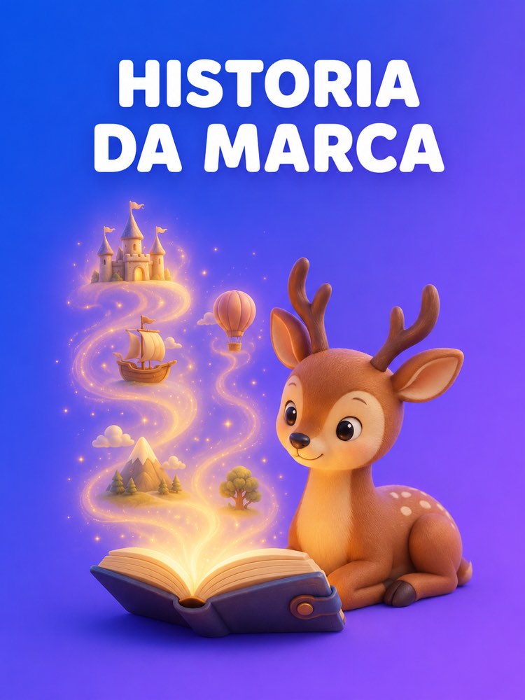 Capa ilustrada do prompt Storytelling de Marca para Contar a Sua História