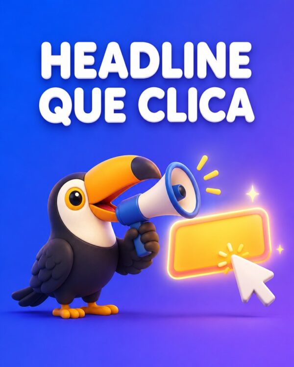 Capa ilustrada do prompt Título e Headline que Faz a Pessoa Clicar (Sem Enganar)