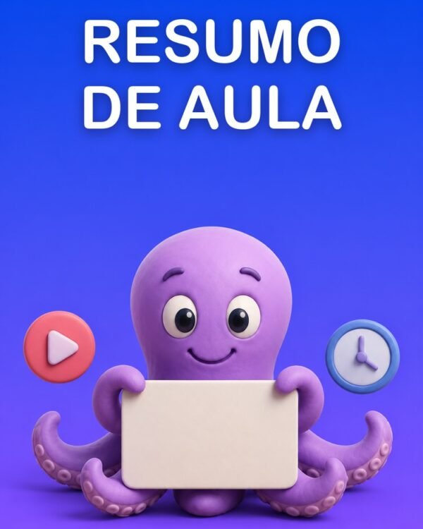 Resumo de Vídeo-Aula em Ficha de Estudo