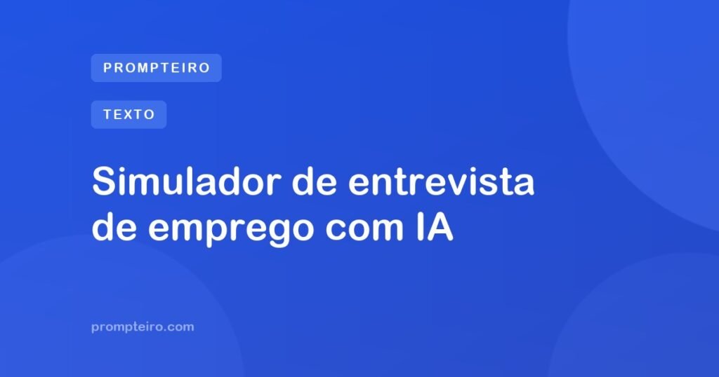 Simulador de entrevista de emprego com IA