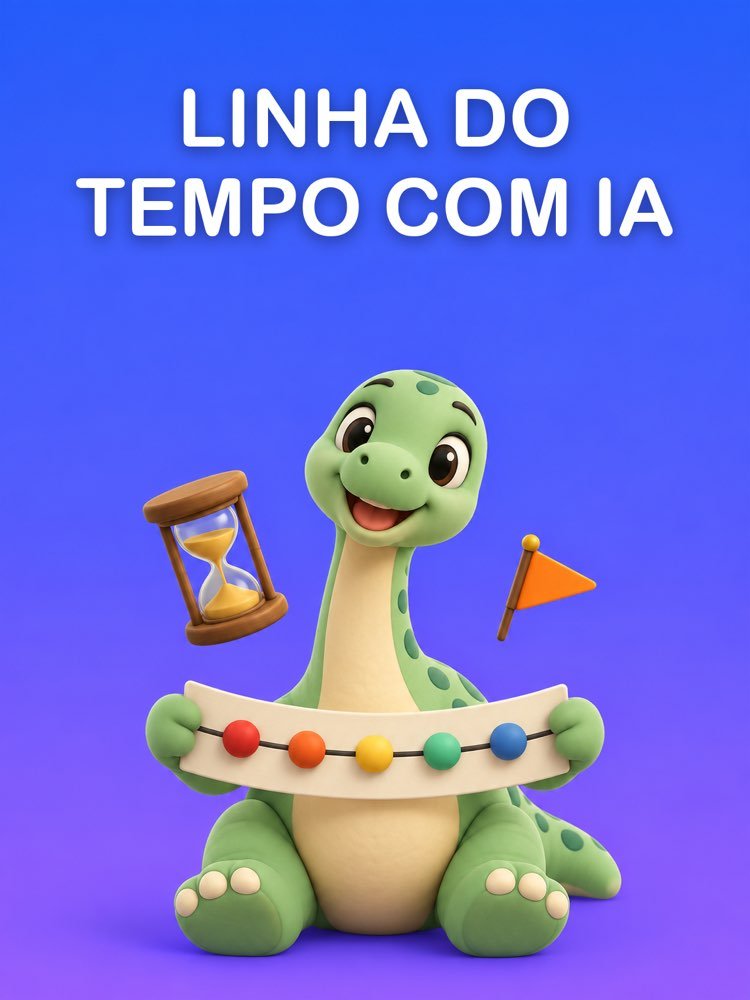 Linha do Tempo com IA, Só com as Datas do Seu Material