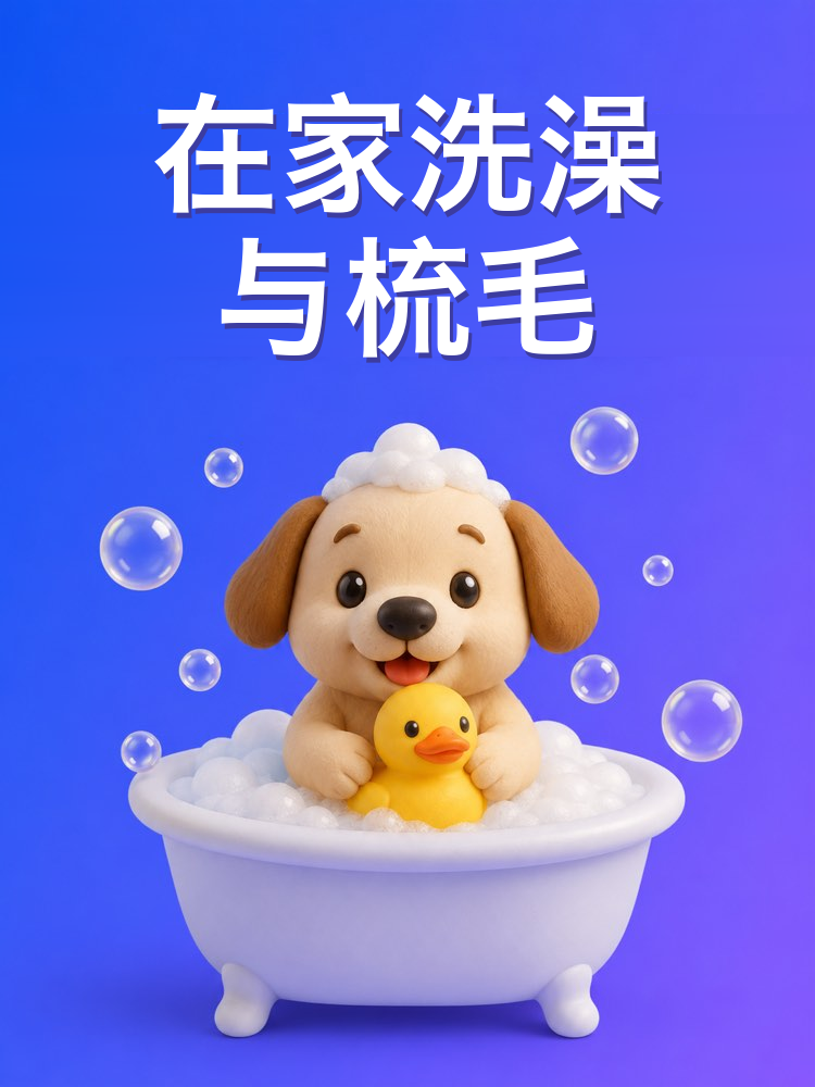 在家给宠物洗澡梳毛与护理(AI提示词)