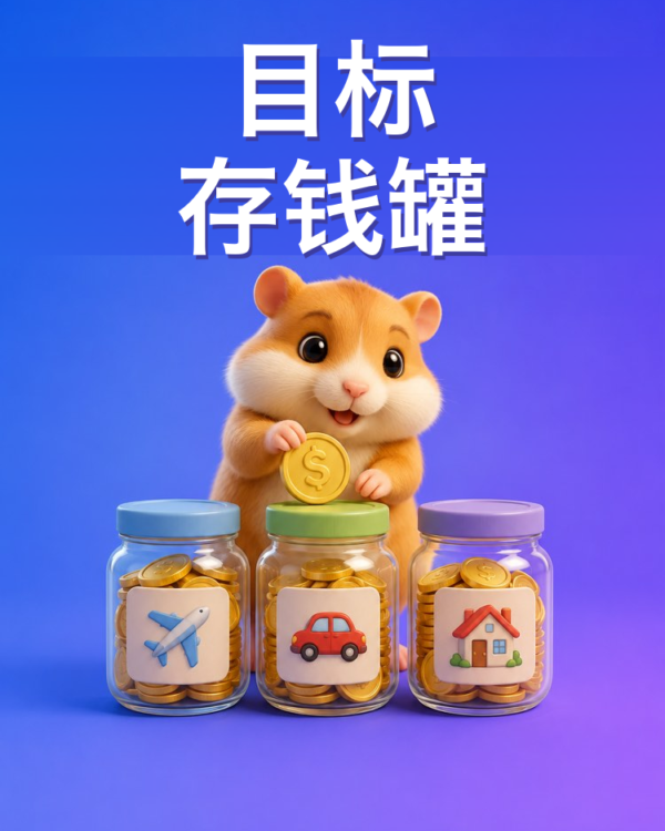 用目标存钱罐管理你的理财目标