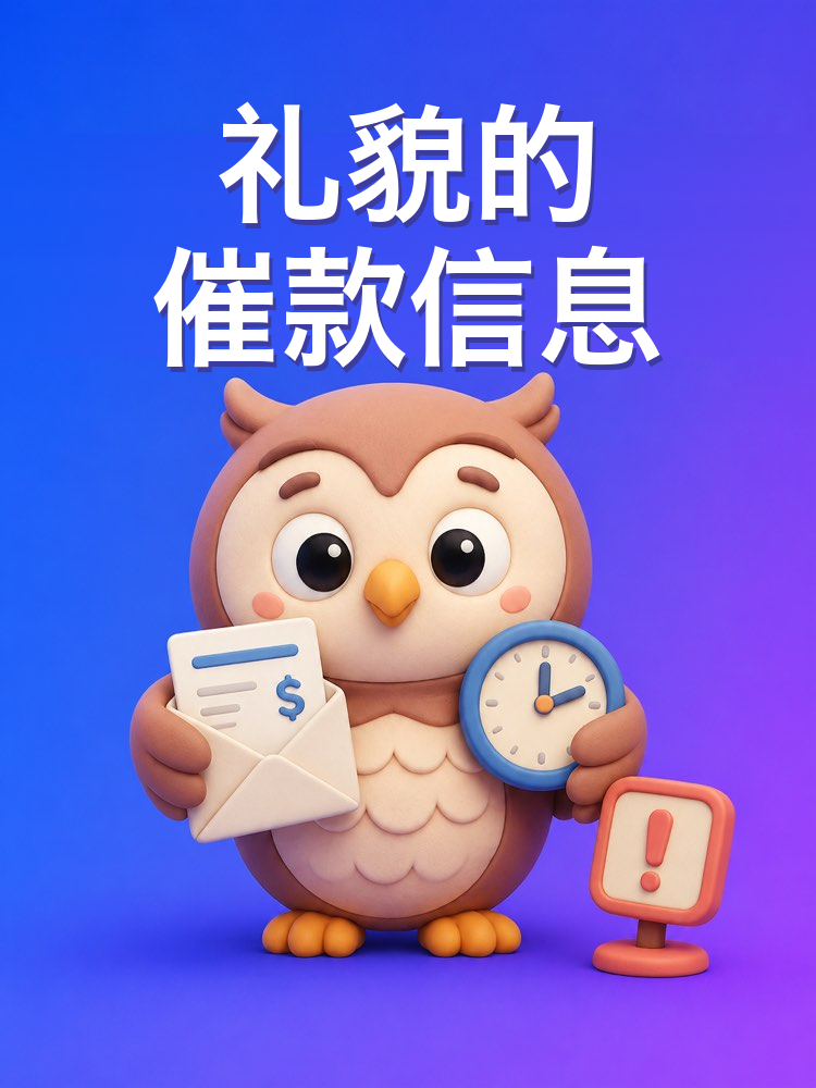 对逾期客户的礼貌催款