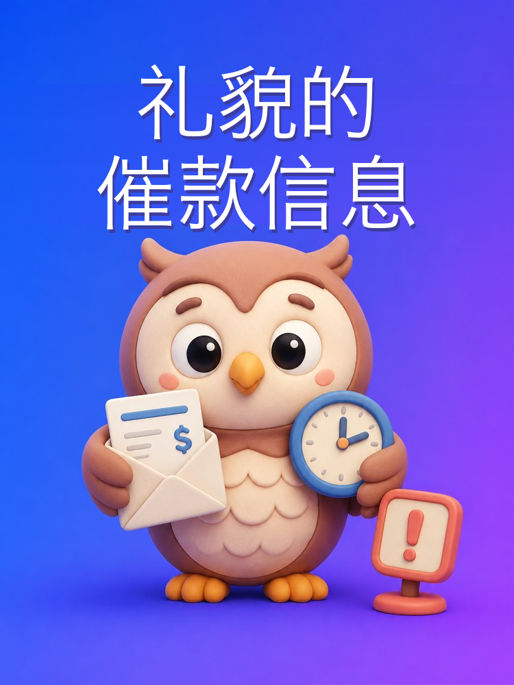 对逾期客户的礼貌催款