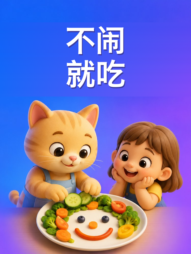 用AI做孩子不闹就吃的菜