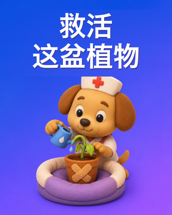如何救活快枯死的植物(AI提示词)