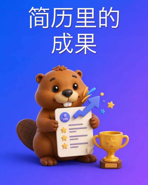 用结果来写简历里的成果