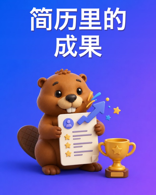用结果来写简历里的成果