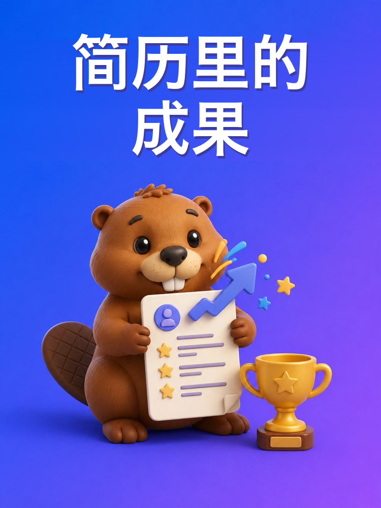 用结果来写简历里的成果