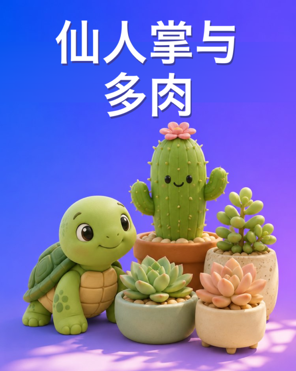 新手的多肉与仙人掌养护指南（AI提示词）