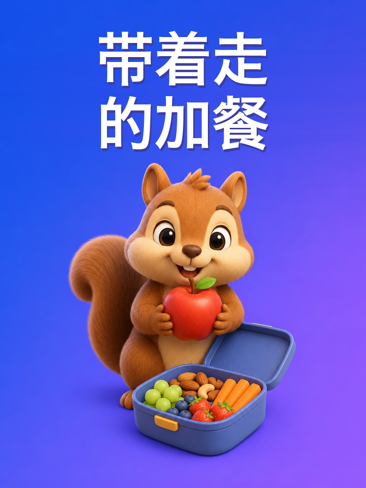 带去上班和上学的健康加餐