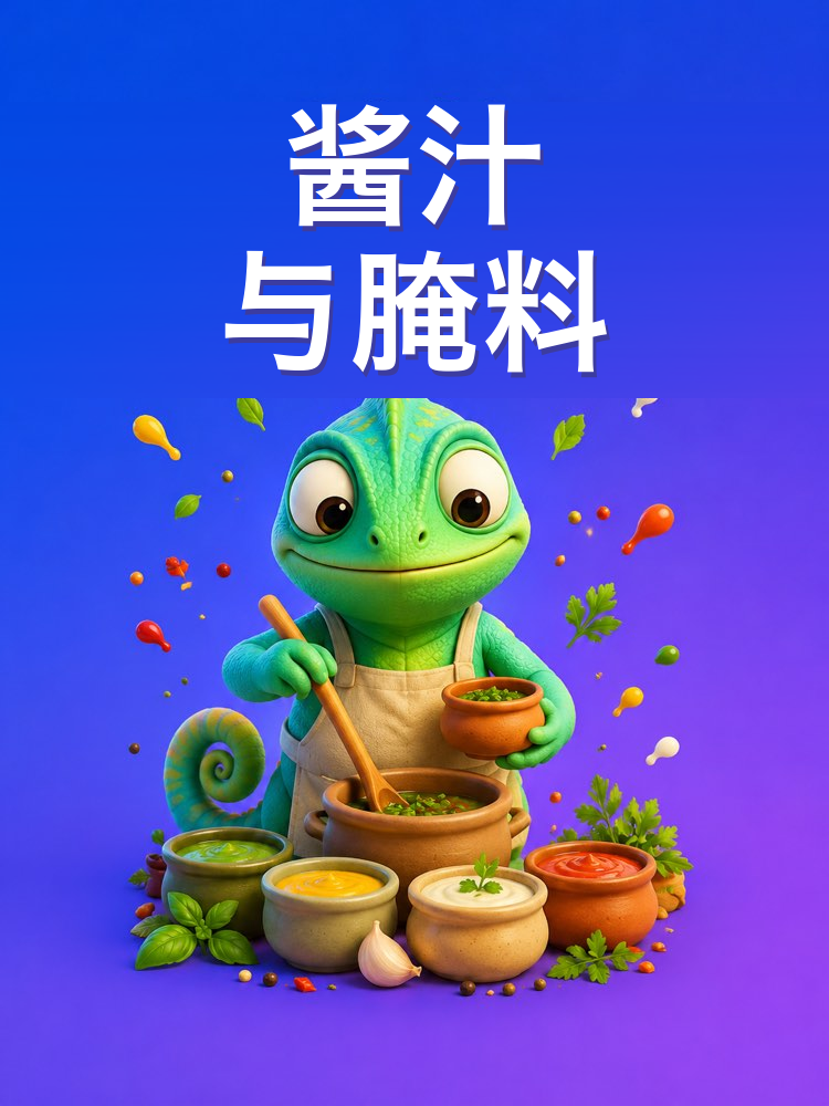 自制酱汁、调料与腌料的做法（AI提示词）