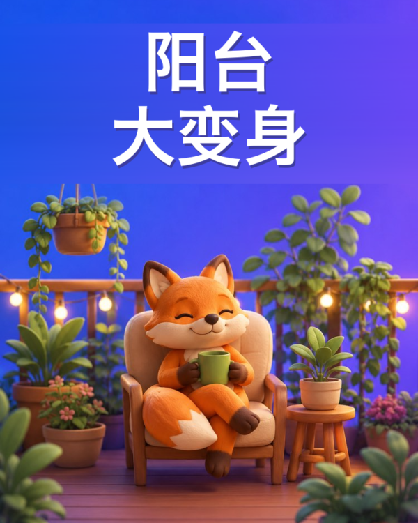 阳台和小院子的景观改造（AI提示词）