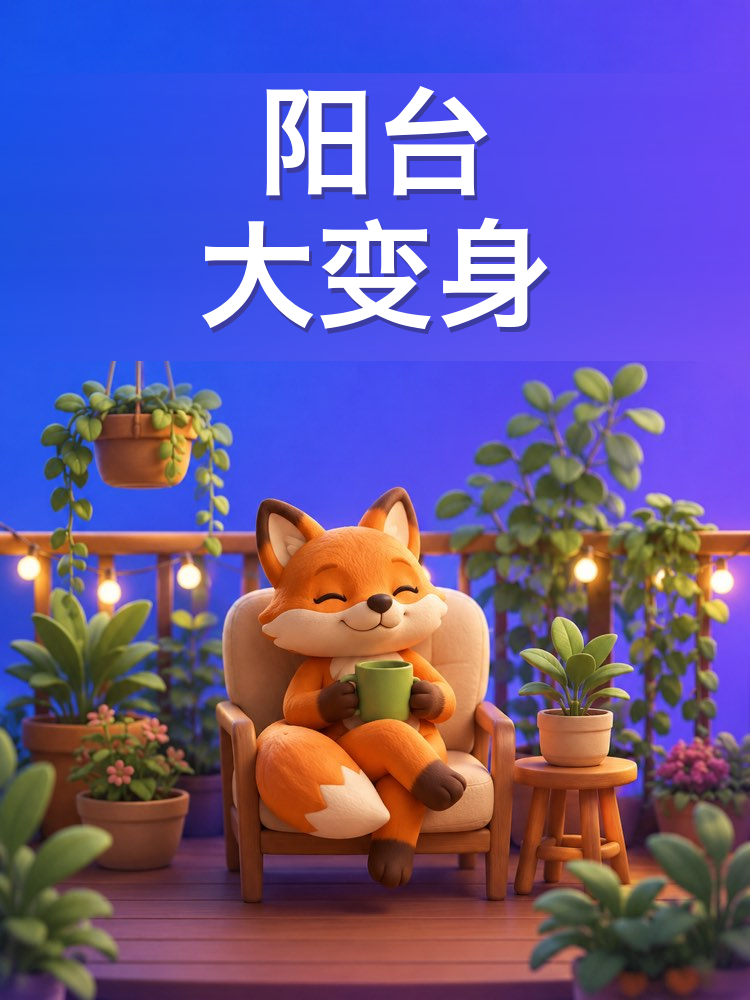阳台和小院子的景观改造（AI提示词）