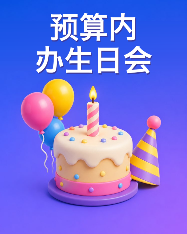 预算内的儿童生日会