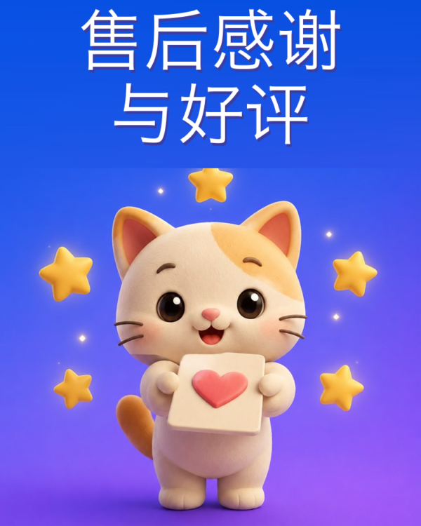 售后：致谢、请求好评与转介绍