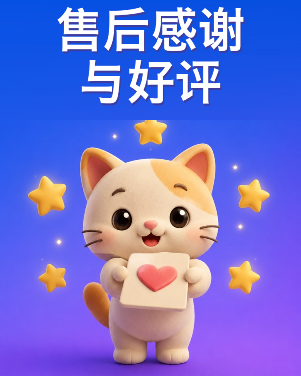 售后：致谢、请求好评与转介绍
