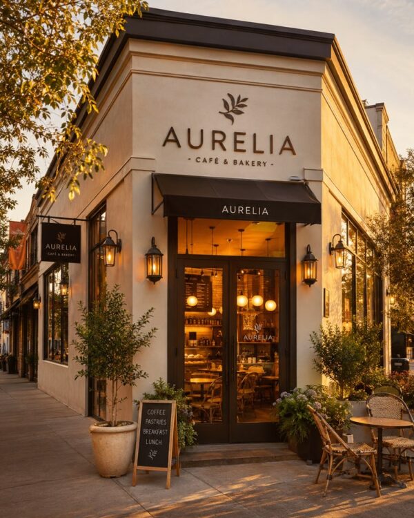 黄金时刻的专业门面照片