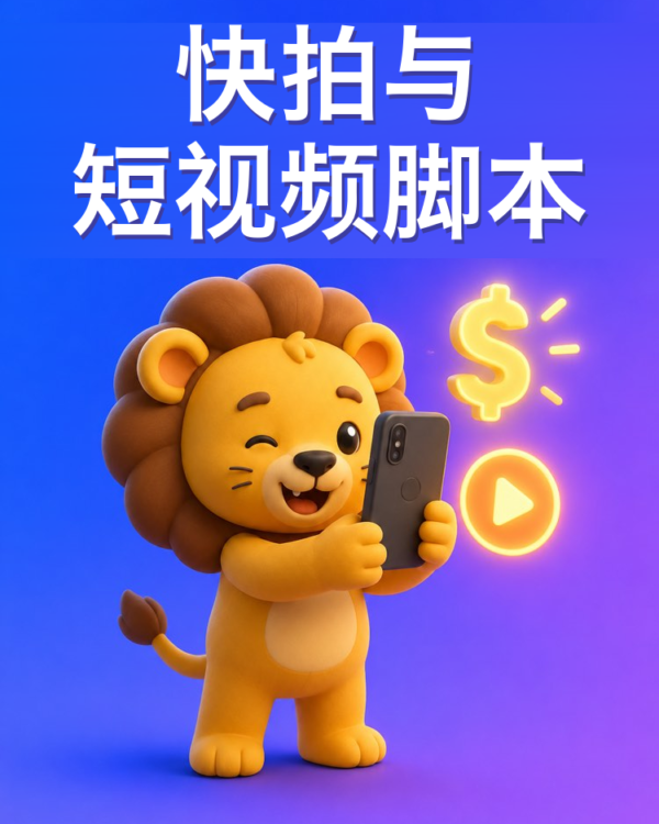 用来推广和卖货的快拍与短视频脚本