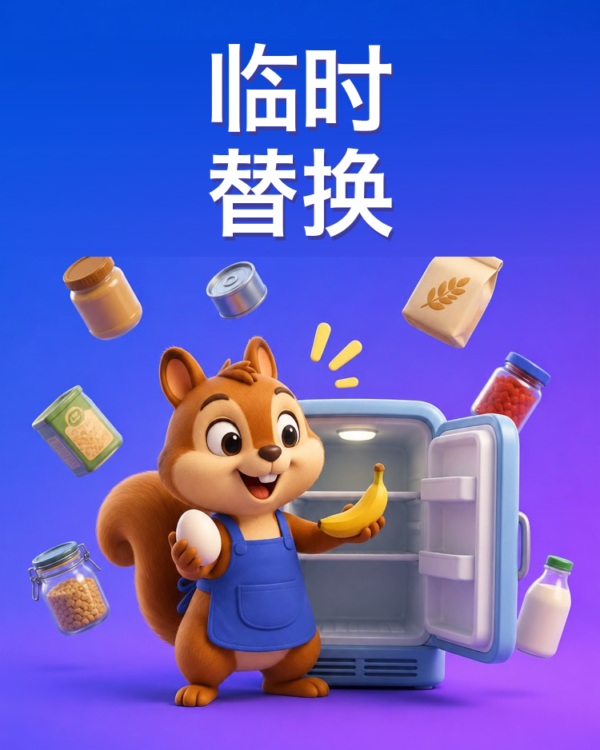 做菜途中的食材替换