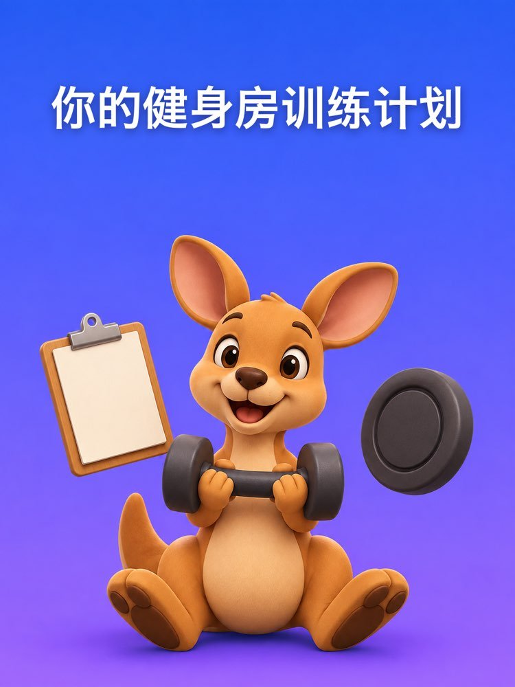 按你能去的天数排的健身房力量训练计划