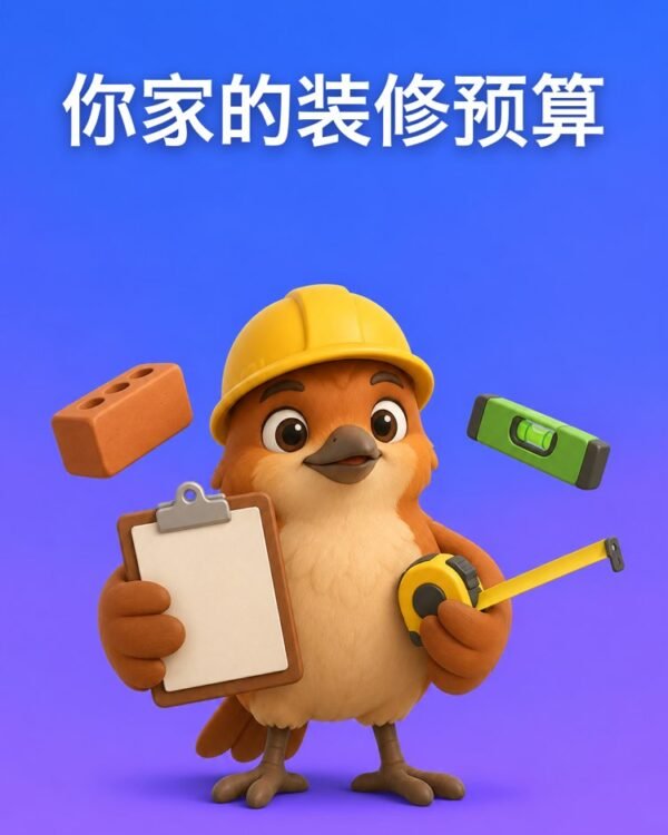 装修预算，一个房间一个房间算