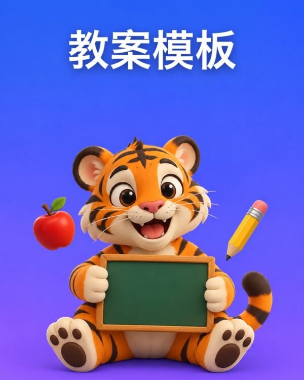 按学校模板逐项填好、直接上交的教案